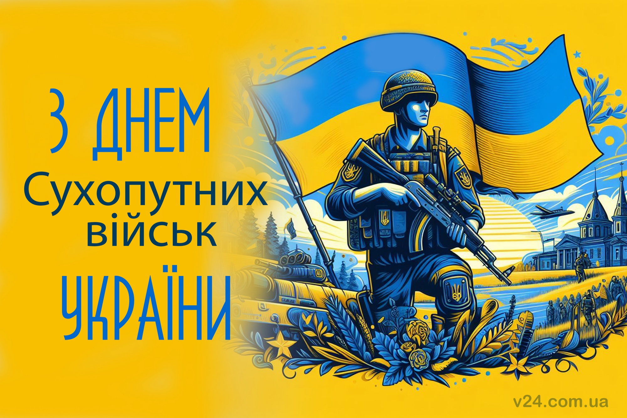 Привітання з нагоди сухопутних військ України у віршах